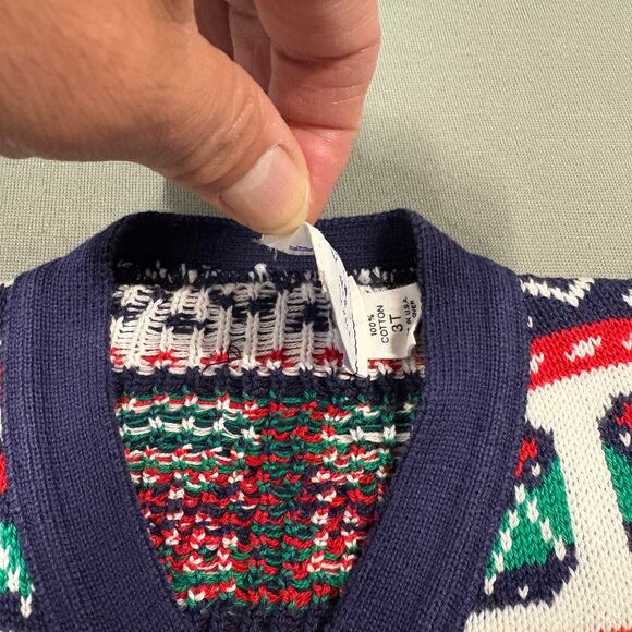 Kitestrings Holiday Cardigan Sweater Size 3T Green Kids Gold Button Details - Picture 8 of 11